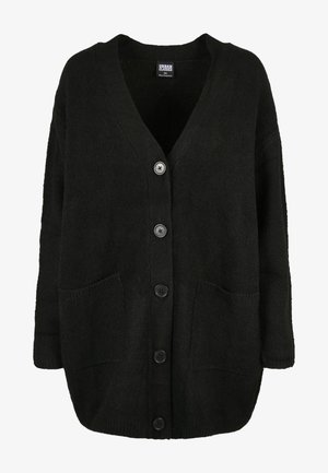 Urban Classics LADIES CHUNKY FLUFFY KNIT CARDIGAN - Strickjacke - black
