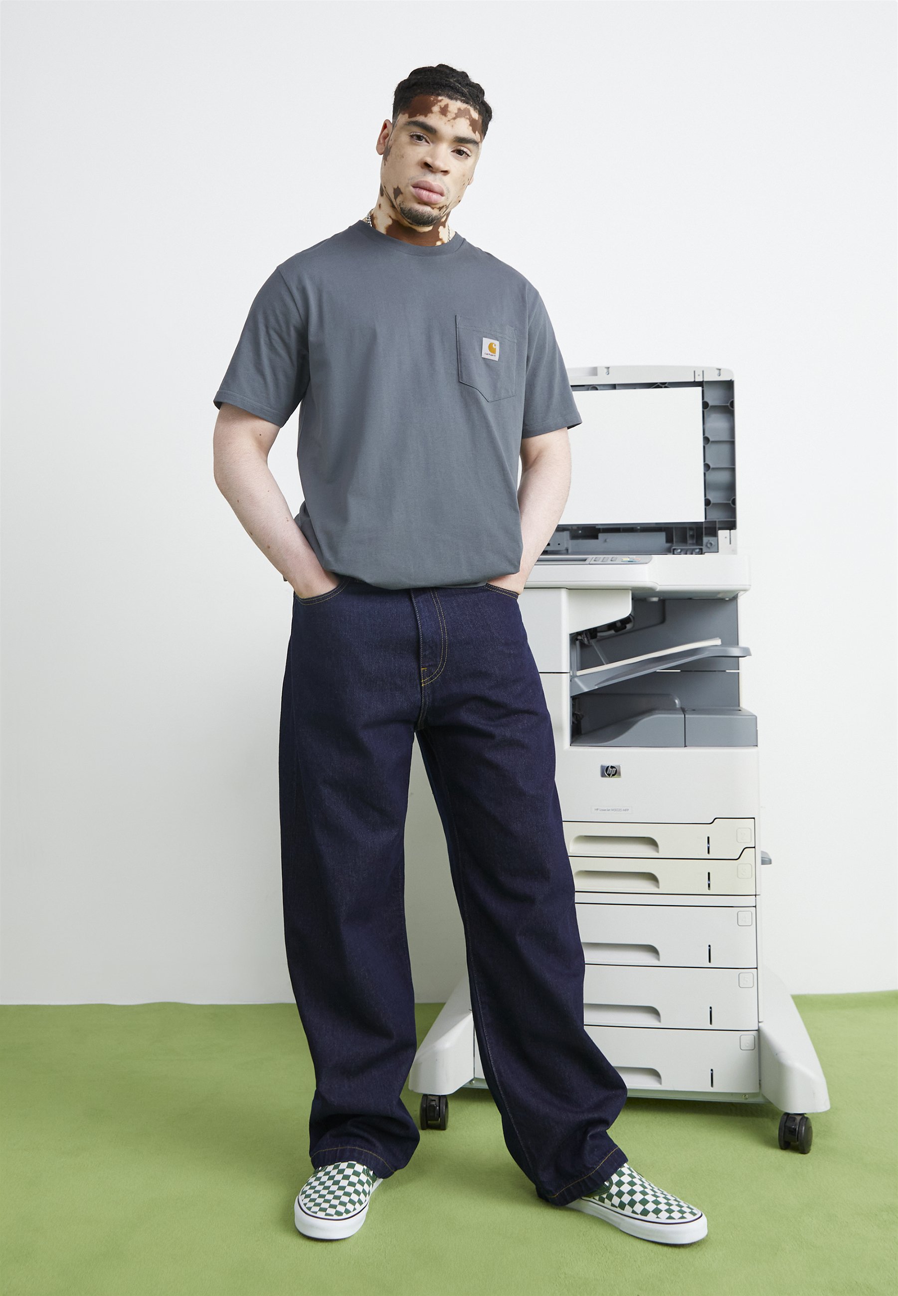 Carhartt WIP LANDON PANT - Calças de ganga largas - blue rinsed