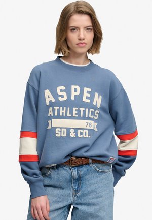 Superdry & Co SUPERDRY ASPEN ATHLETICS PREPPY SKI SWEATSHIRT.. - Sweatshirt - dry slate blue