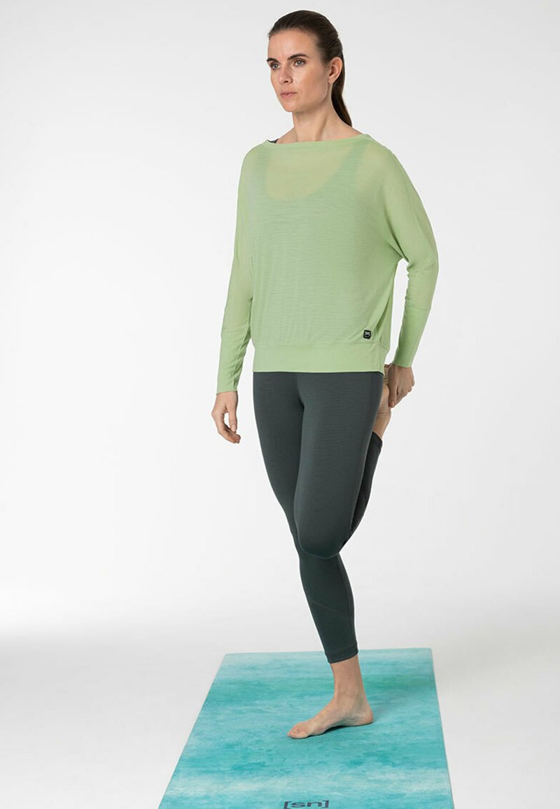 Damen Sportbekleidung | super.natural MERINO Langarmshirt celadan green/grün - PG71444 Damen Sportbekleidung | super.natural MERINO Langarmshirt celadan green/grün - PG71444