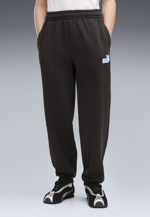 PUMA ESSENTIALS LOGO LAB RELAXED JOGGINGHOSE - Tracksuit bottoms - black — foto 2