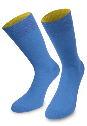 MID CUT SOCKS BI-COLOR - Socken - himmelblau/aprikose