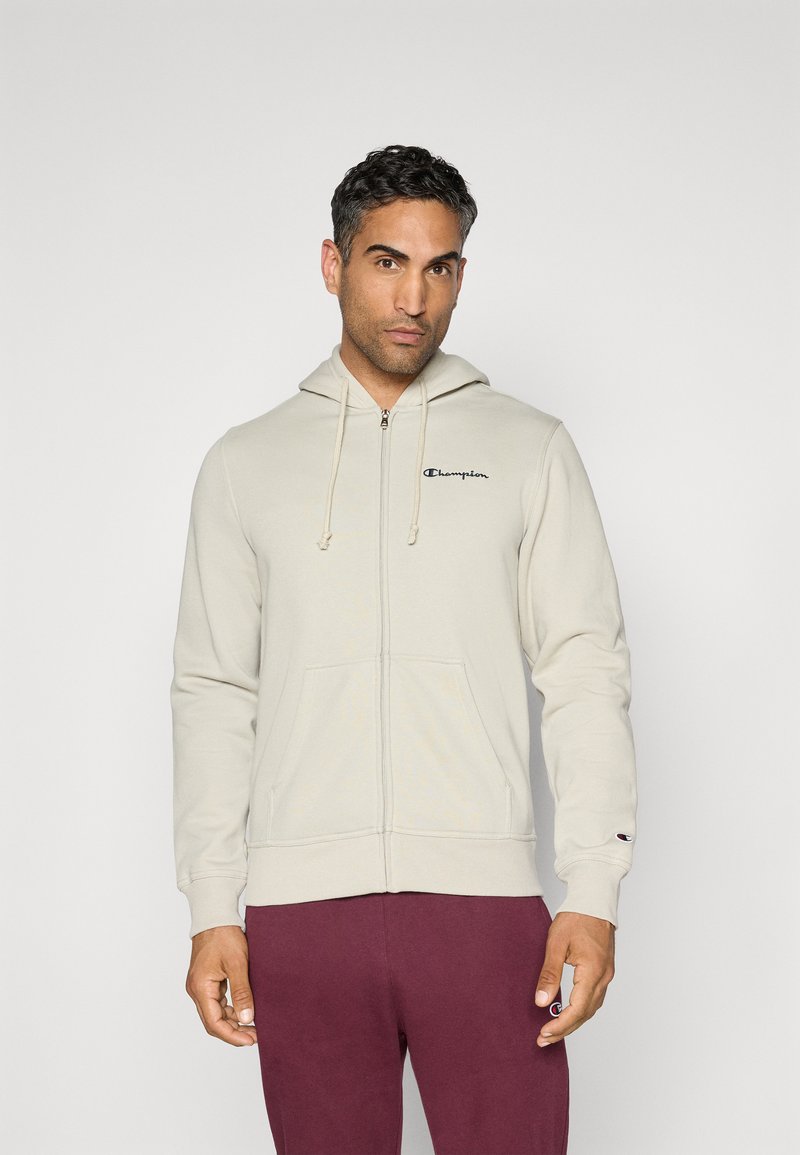 Champion ICONS CONTRAST - Felpa con zip - beige