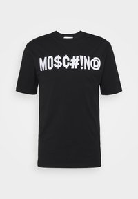 MOSCHINO T-shirt med print - black