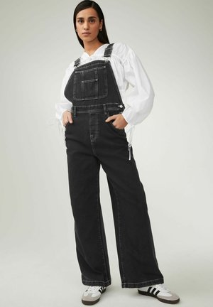 Next WIDE LEG - Latzhose - black