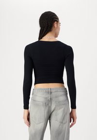 BDG Urban Outfitters KNOCKOUT BABY - Top dugih rukava - black