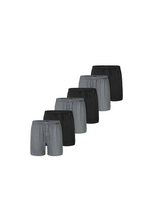6ER PACK  - Boxershorts - schwarz   grau