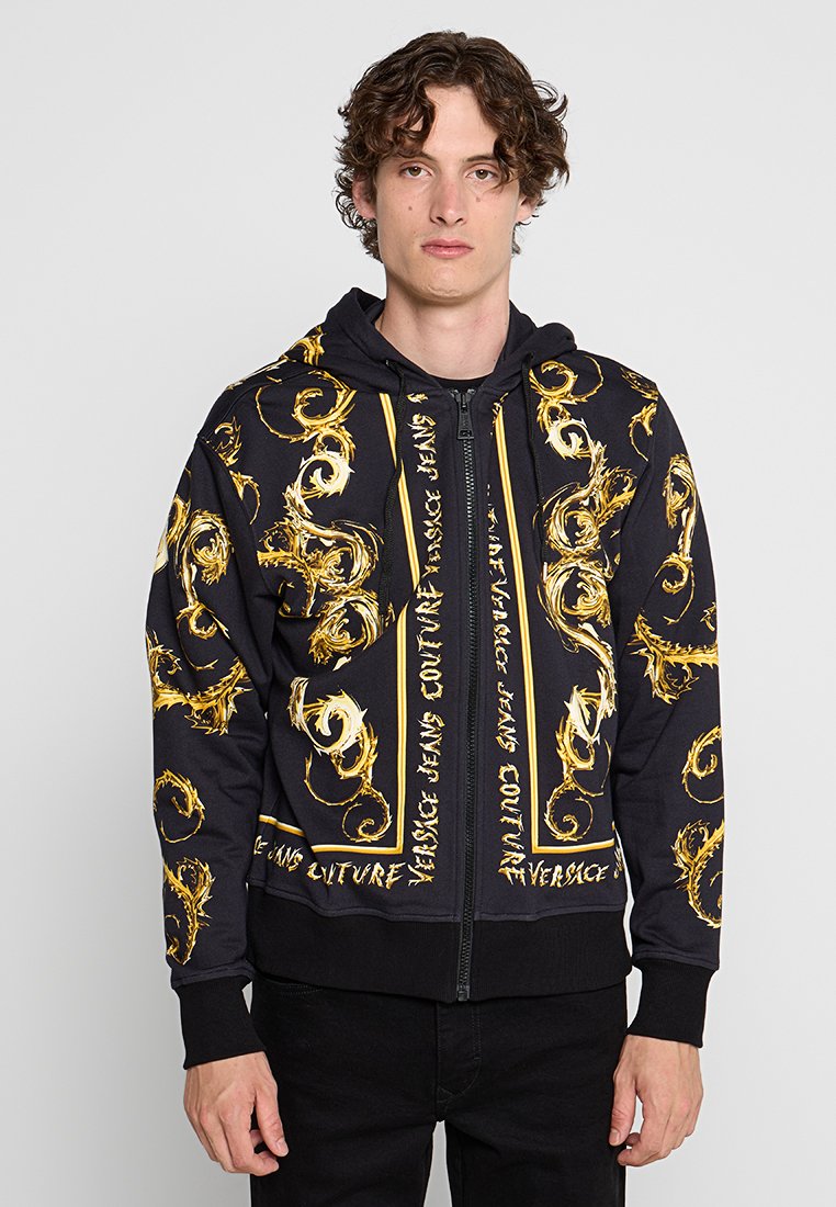 Versace Jeans Couture Sweater met rits zwart