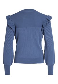 VILA Stickad tröja - blue
