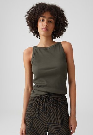 OPUS, SLIM FIT STRETCH COMFORT - Débardeur - deep green