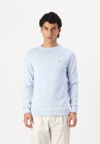Tommy Hilfiger - CHUNKY C NECK - Jumper - breezy blue mouline Thumbnail Image 1