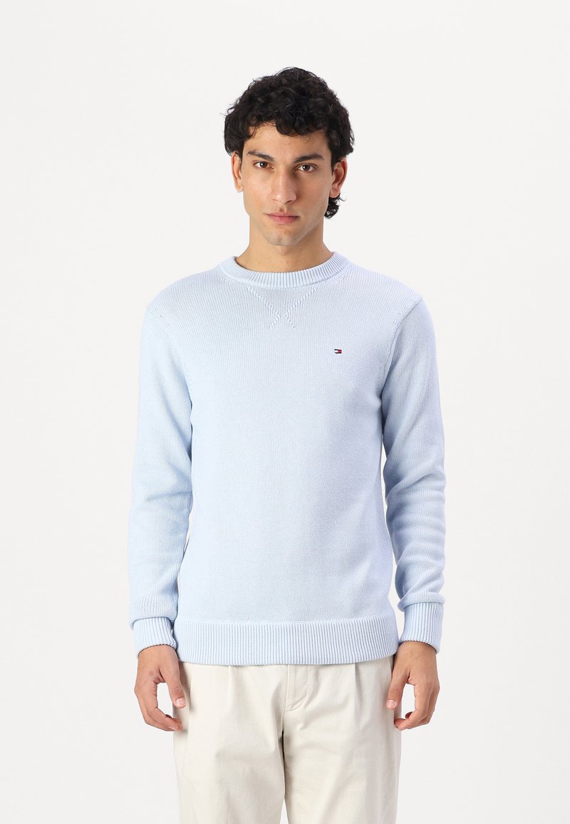 Tommy Hilfiger - CHUNKY C NECK - Jumper - breezy blue mouline, Enlarge