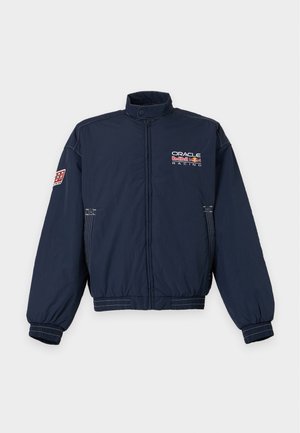 Hollister Co., REDBULL MOCK NECK MOTO JACKET - Μπουφάν τύπου bomber - black