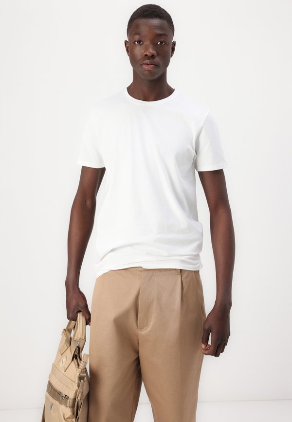 SLHROLAND O NECK TEE 3 PACK  - Basic T-shirt - oatmeal4
