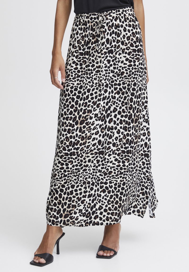 b.young BYMMMJOELLA MAXI SKIRT - Falda larga - black leo mix
