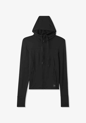 Terranova CON CAPPUCCIO IN TECNICO - Felpa con zip - nero