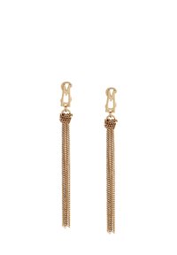 SIGNATURE LOGO FRINGE - Boucles d'oreilles - gold-coloured