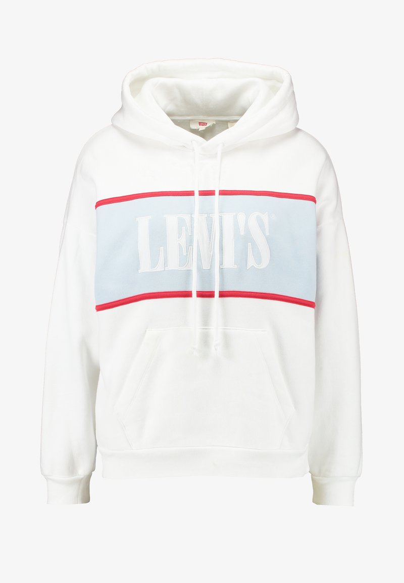 CAMERON HOODIE Kapuzenpullover white baby blue CAMERON HOODIE Kapuzenpullover white baby blue