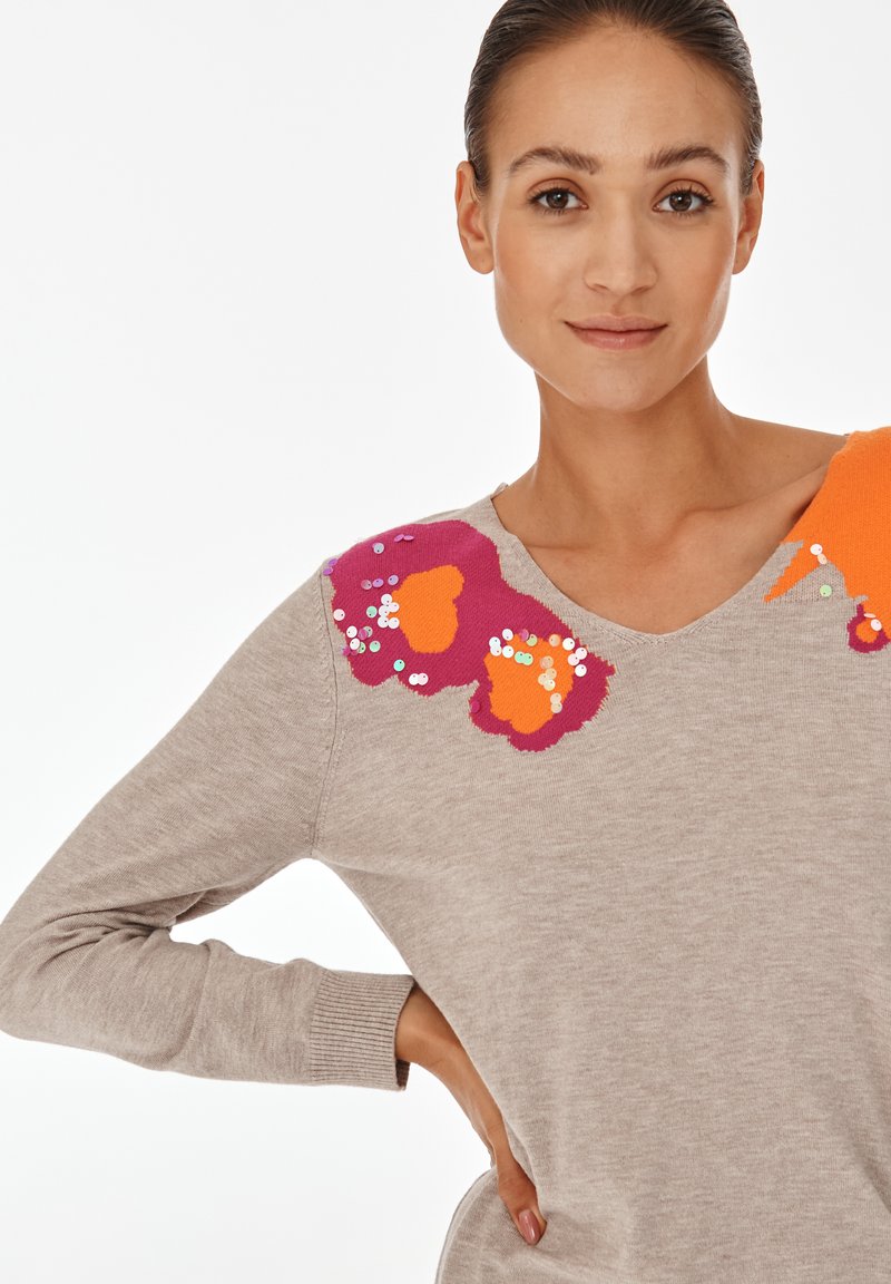 Damen Strickjacken | TATUUM TAKI Strickpullover beige melange/beige-meliert - LE31870 Damen Strickjacken | TATUUM TAKI Strickpullover beige melange/beige-meliert - LE31870