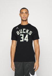 Nike Performance NBA GIANNIS ANTETOKOUNMPO MILWAUKEE BUCKS TEE - T-shirts print - black