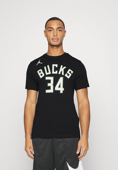 Nike NBA GIANNIS ANTETOKOUNMPO MILWAUKEE BUCKS TEE - Print T-shirt - black — foto 3