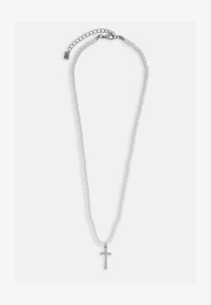 PEARL CROSS TOWN UNISEX - Grandinėlė - silver-colored