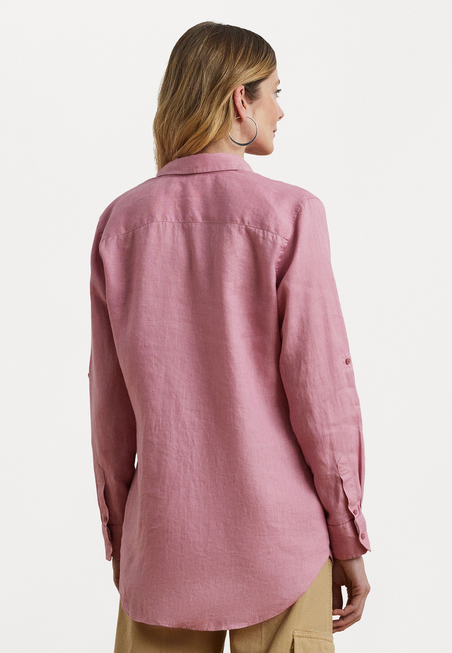 売れ筋商品|||ラルフローレン シャツ レディース トップス TISSUE LINEN SHIRT - Button-down blouse - rose mauve Lauren Ralph Lauren TISSUE LINEN SHIRT - Button-down blouse