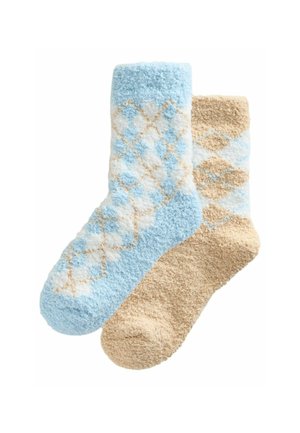 COSY 2 PACK - Ponožky - blue neutral argyle