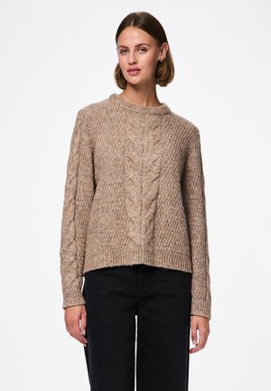 PCNINA LS O-NECK BC - Maglione - fossil