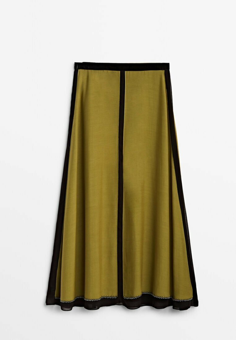 jupe longue ocre