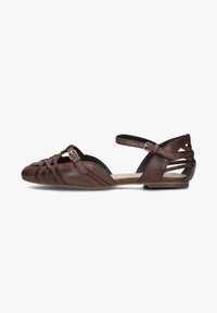 Bronx LORR-I - Ballerina's met enkelbandjes - bruin