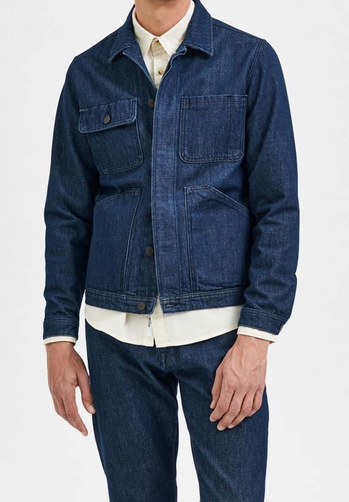 Selected Homme Jeansjacka - dark-blue denim