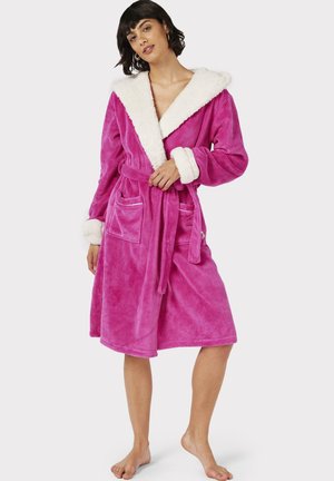 Loungeable TIPPED HOOD BORG ROBE - Peignoir - grey/gris - ZALANDO.FR