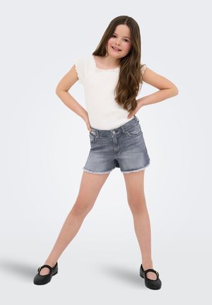 ONLY GIRLS JEANSSHORTS DETAILREICHE - Denimové šortky - medium grey denim