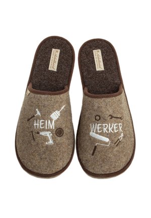 HEIMWERKER - Slippers - haselnuss