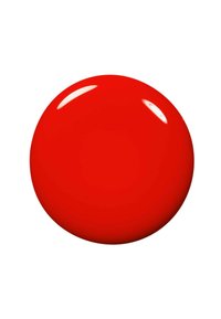 Sphère rouge, brillante, avec une surface lisse, arborant une couleur uniforme et une forme arrondie. Aucun détail ou motif supplémentaire présent.