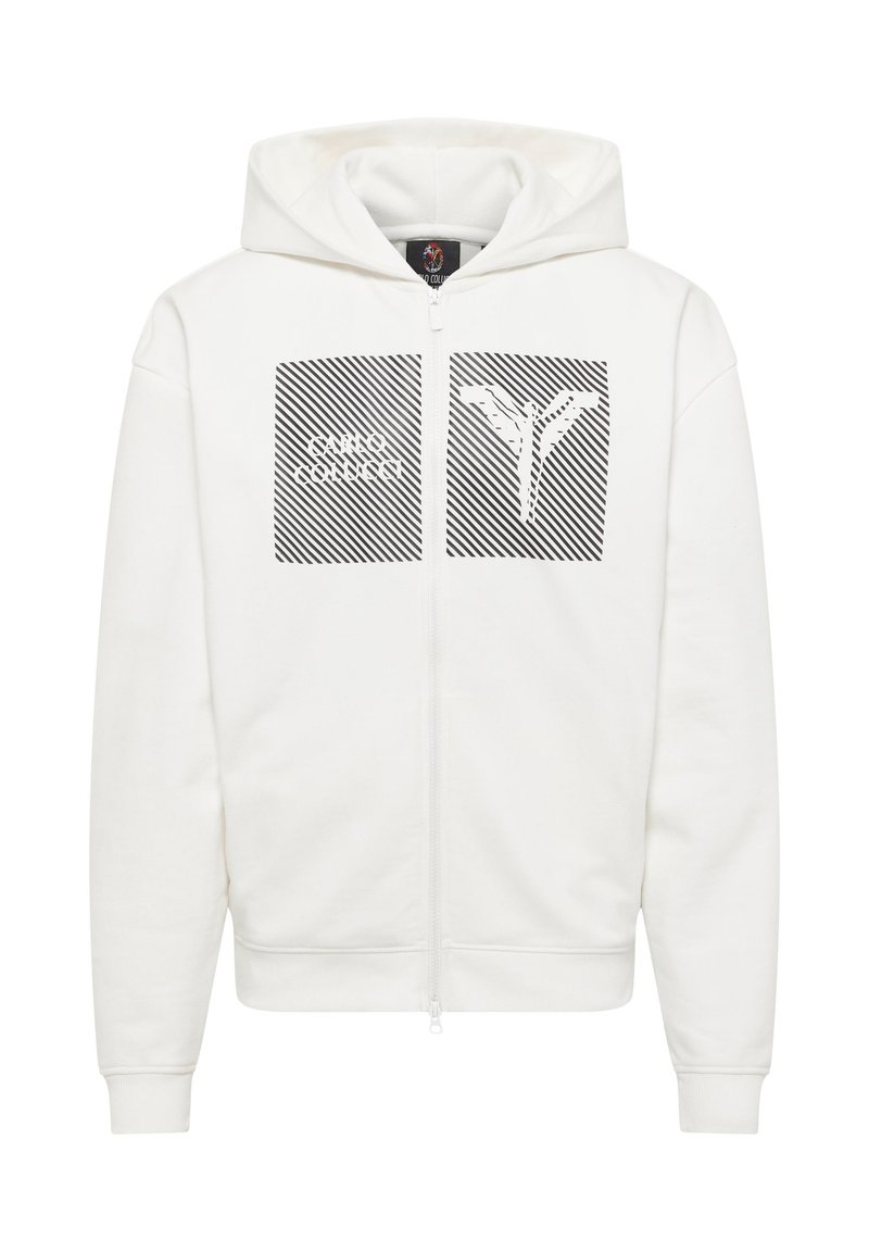 carlo colucci Sweater met rits crème