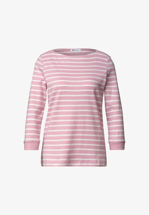 Street One, HIGH-WAISTED BARREL-LEG JEANS IN A LOOSE FIT - Langærmet T-shirt - off white