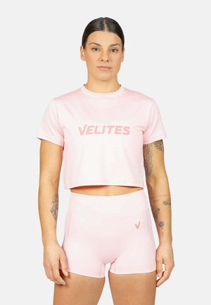 Velites sport, CROP HOLO T-SHIRT PERFECT FIT CROSS TRAINING VELITES - Camiseta estampada - bubblegum