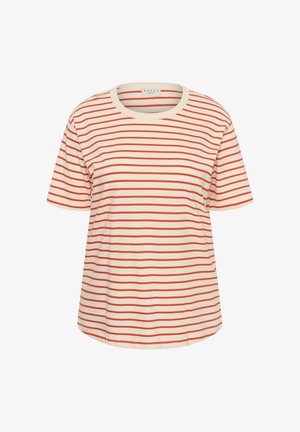 Kaffe Curve, KCWINNI 1/2 SLEEVE - T-shirt imprimé - ant. white tigerlily stripe