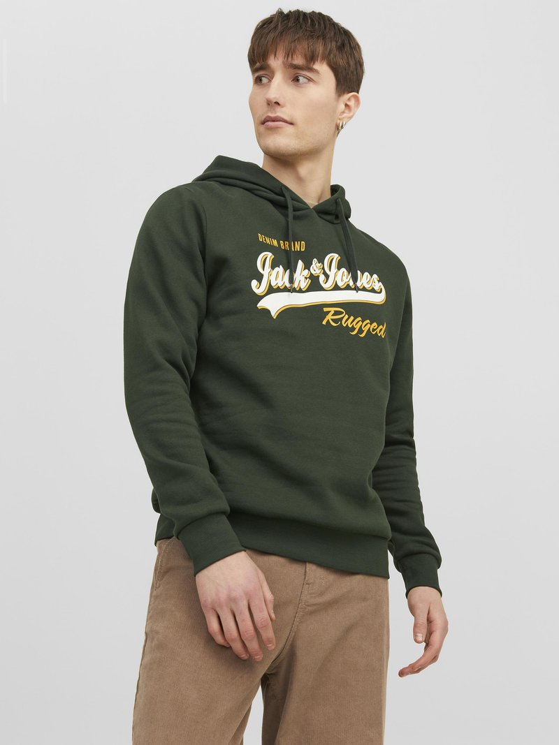 Jack & Jones JJELOGO HOOD - Felpa con cappuccio - mountain view