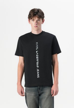 REG VERTICAL LOGO  - Print T-shirt - black