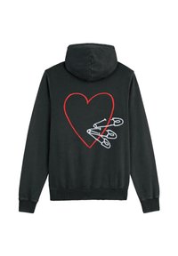 Mira Paris PINS BACK EMBROIDERY UNISEX - Pulover s kapuco - black