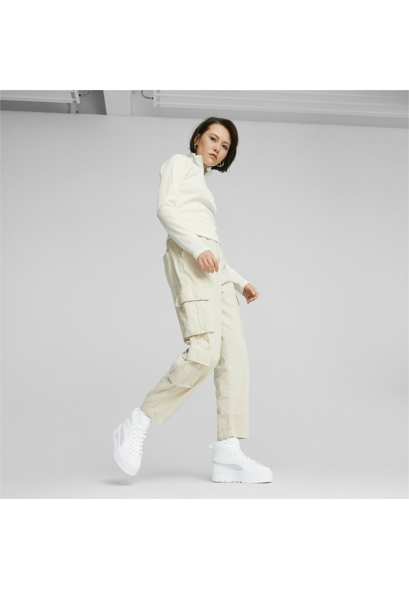 puma mayze mid baskets chunky blanc triple