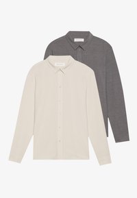 2 PACK - Košeľa - outmeal and grey
