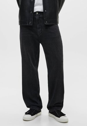 BAGGY  - Relaxed fit -farkut - mottled black