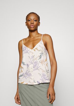 ONLY ONLNOVA LIFE BUTTON SINGLET SOLID - Μπλούζα - peach blush leonora