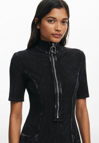 Desigual Rochie din denim - black