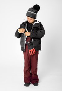 Reusch TEDDY GORE-TEX - Fingervantar - black/fire red