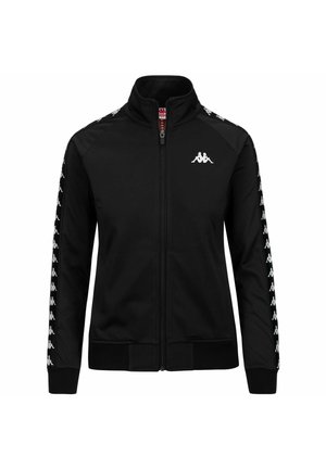 Felpa con zip - black/black/white